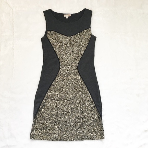 Like New Gianni Bini Gold Sparkle Sequin Dress, size small - Picture 1 of 7